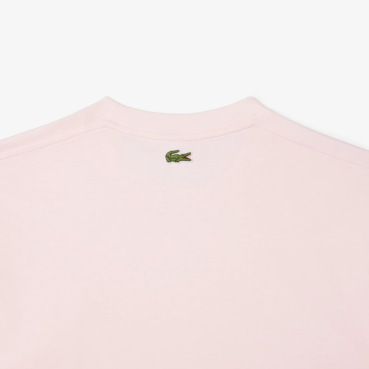 LACOSTE SIGNATURE PRINT COTTON T-SHIRT Men’s -LIGH PINK