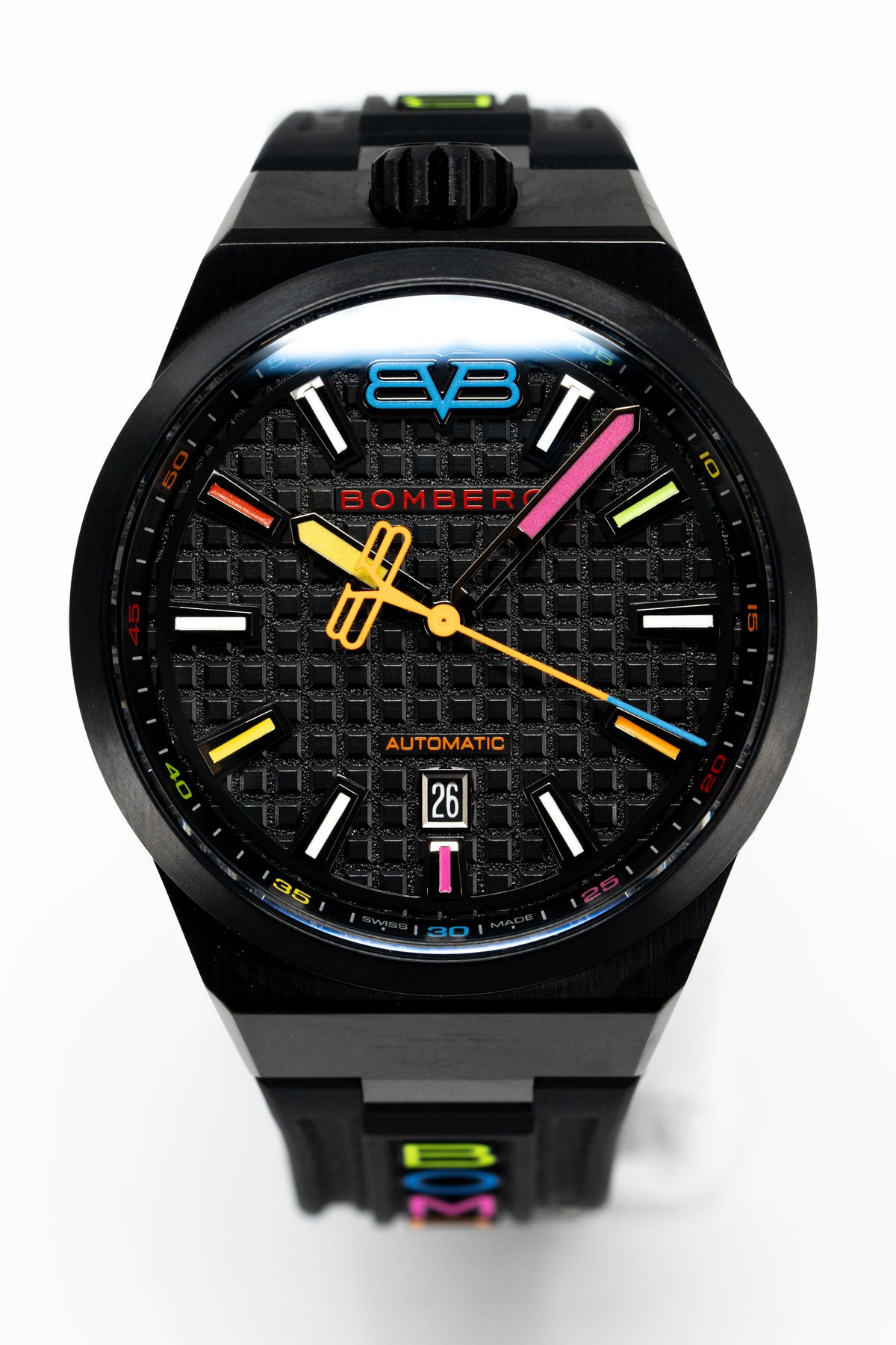 Bomberg Men's Watch BOLT-68 Neo Automatic Taipei Metropolis Black PVD