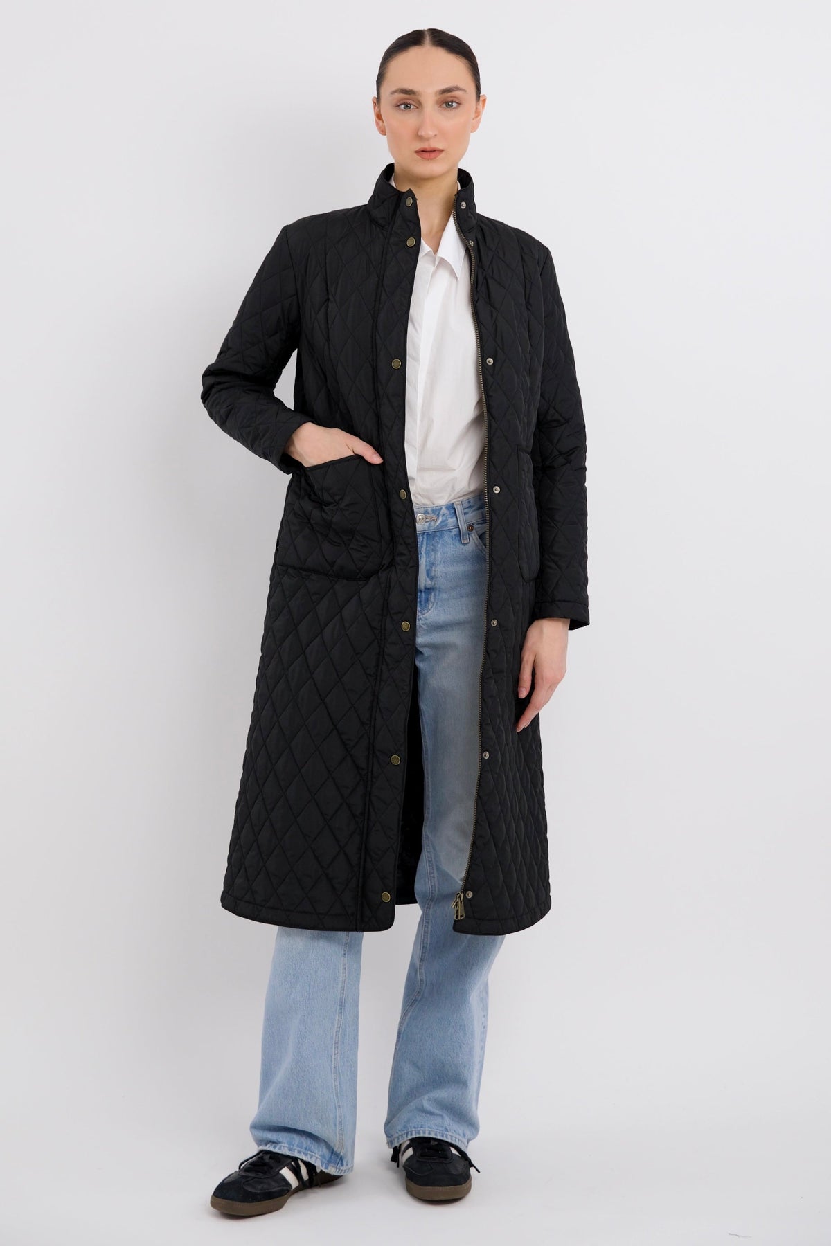 BarnForm Long Lightweight Trench Jacket