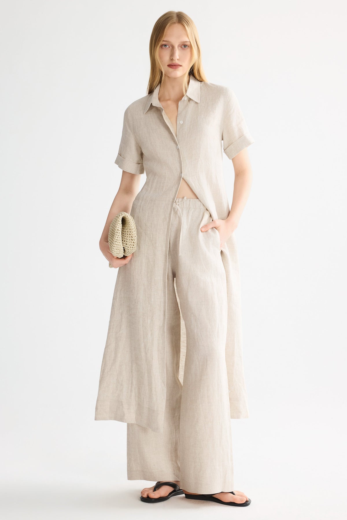 Classic Linen Maxi Dress