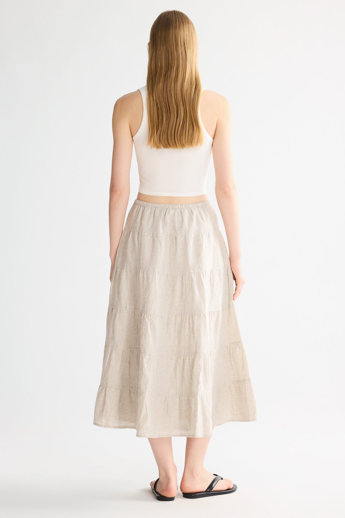 Bouquet Linen Skirt