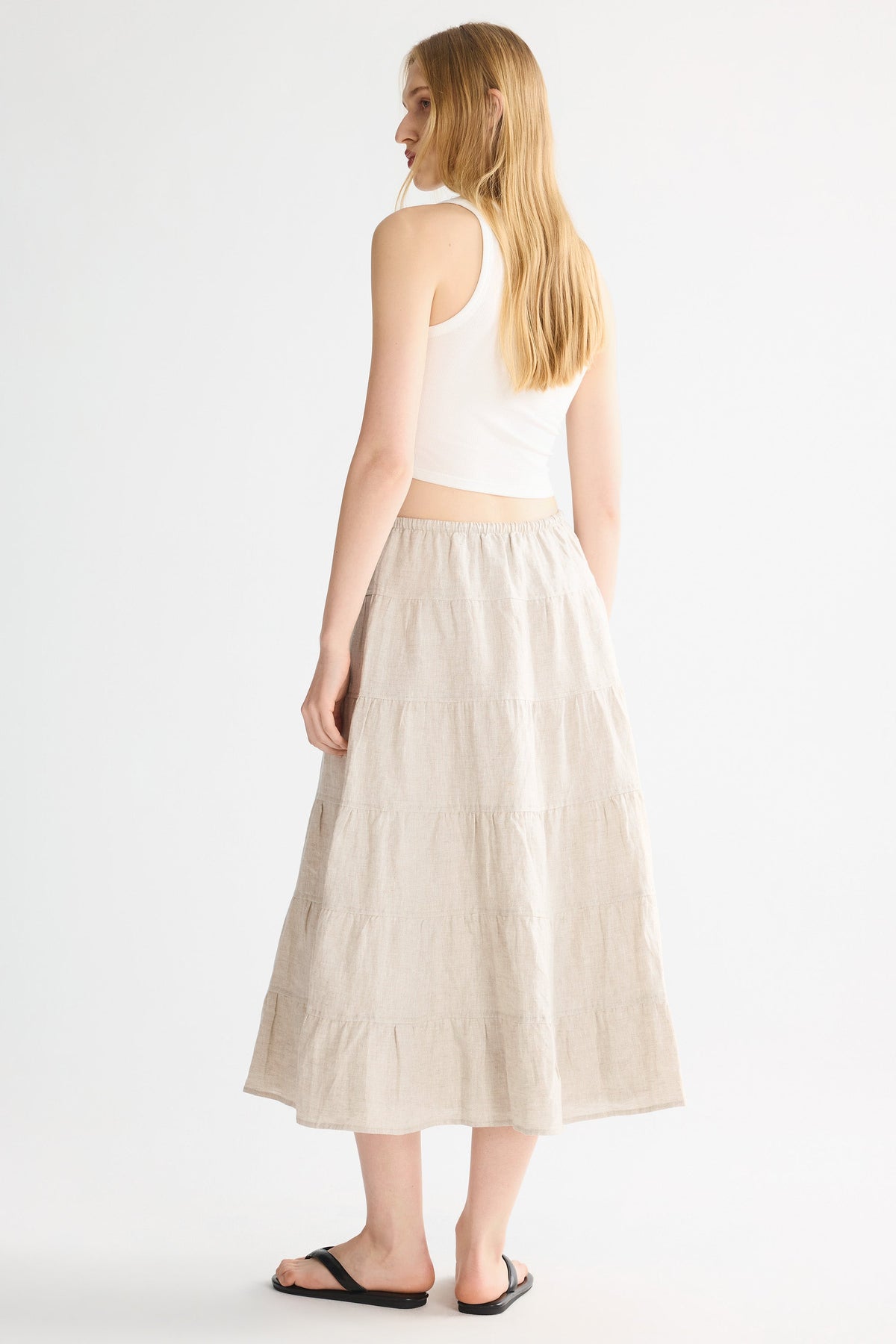 Bouquet Linen Skirt