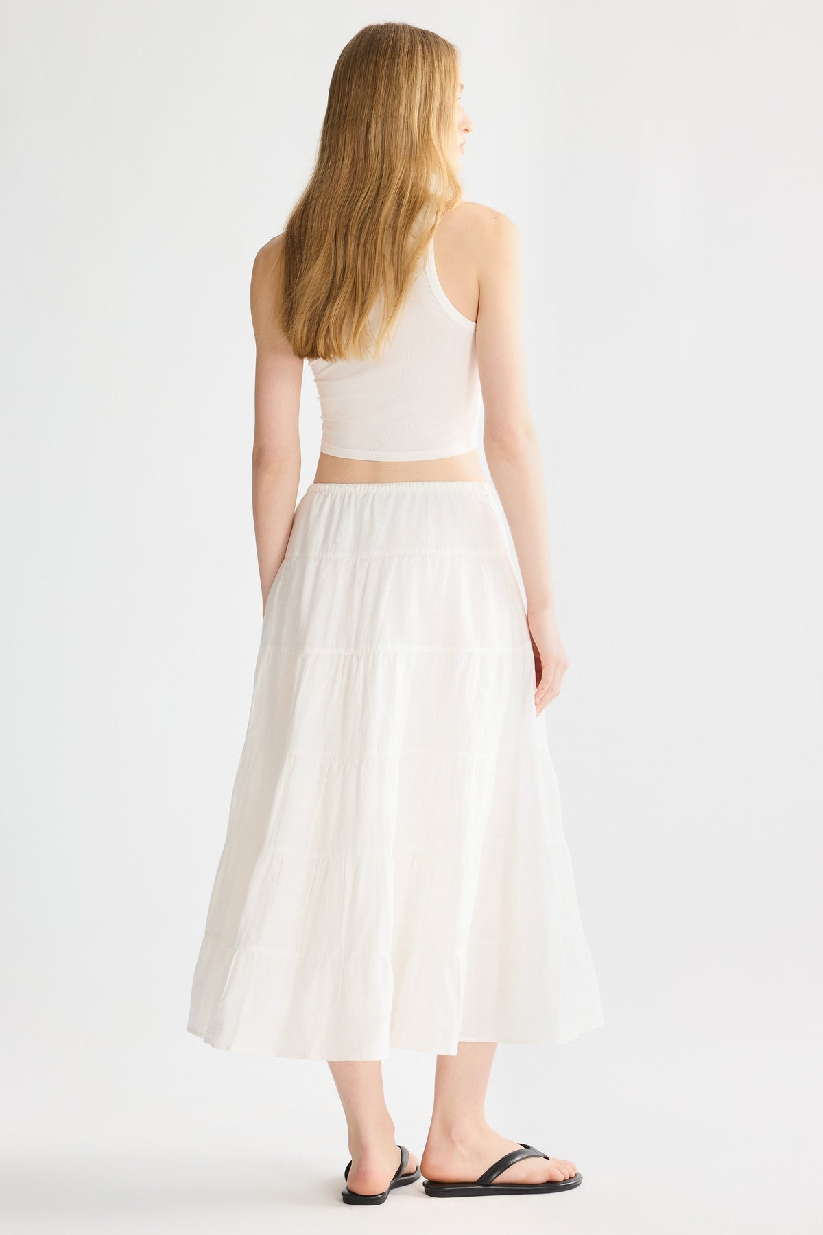 Bouquet Linen Skirt