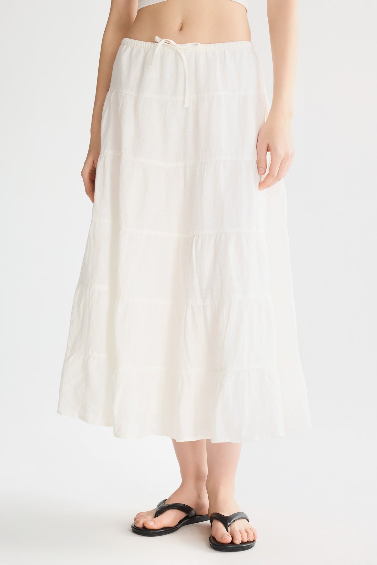 Bouquet Linen Skirt