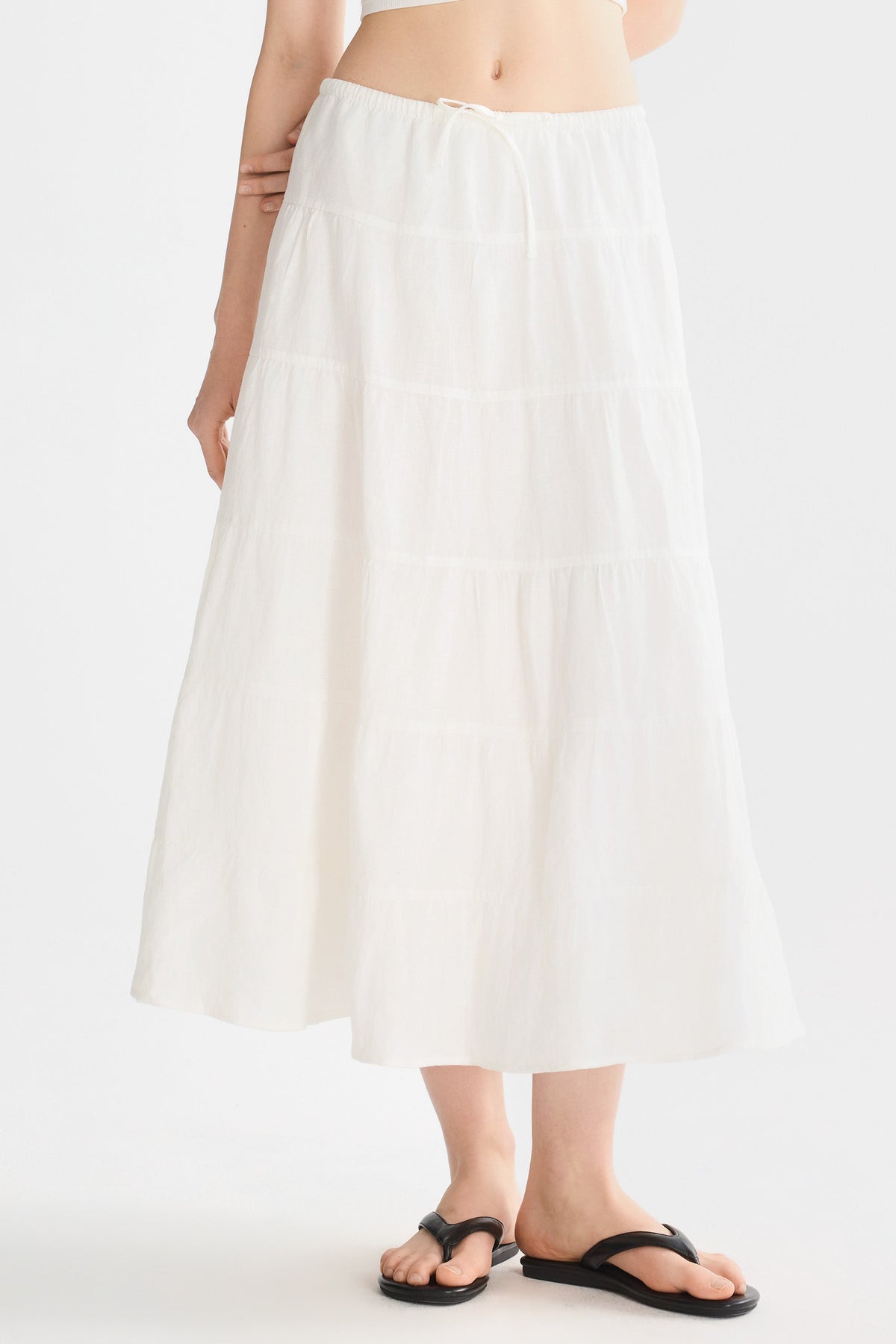 Bouquet Linen Skirt