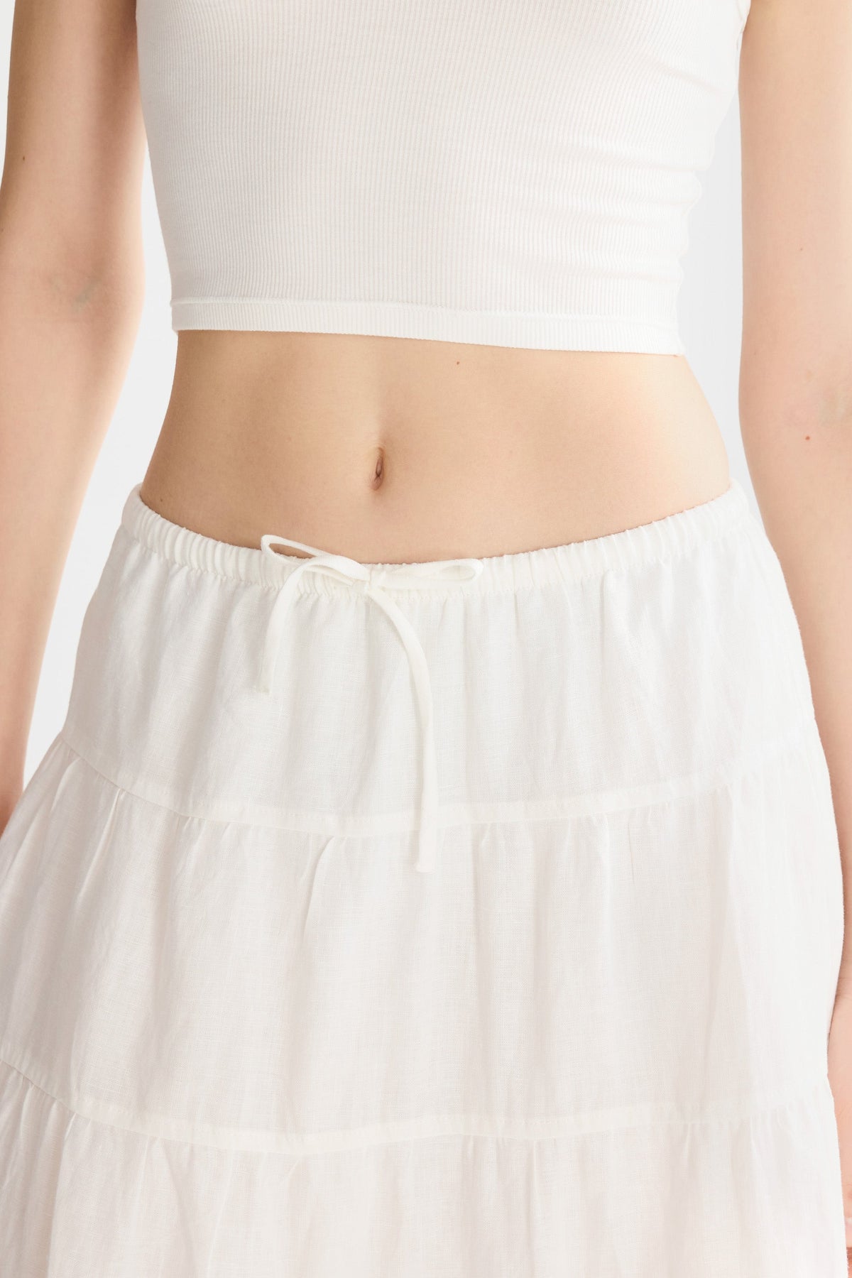 Bouquet Linen Skirt