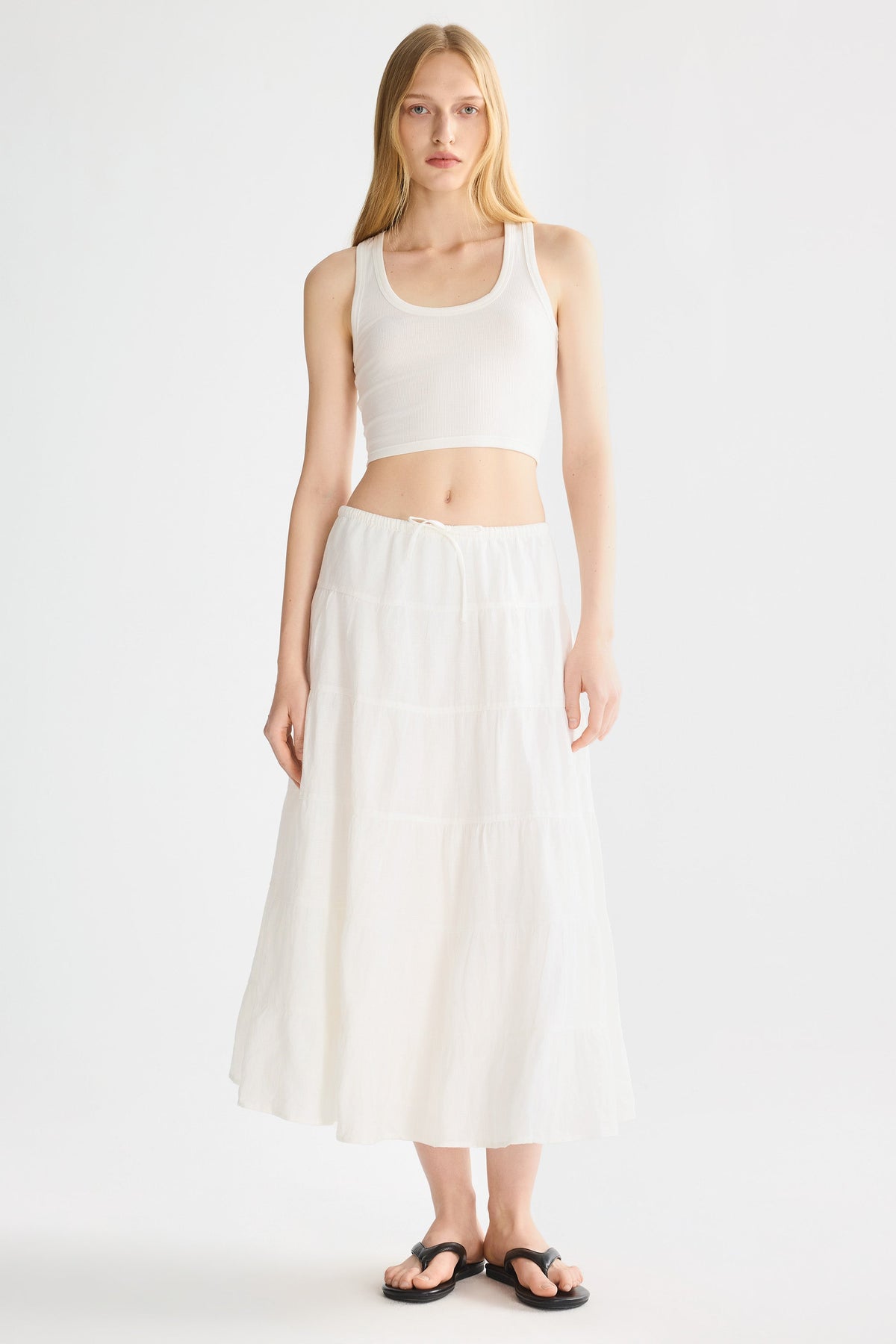 Bouquet Linen Skirt