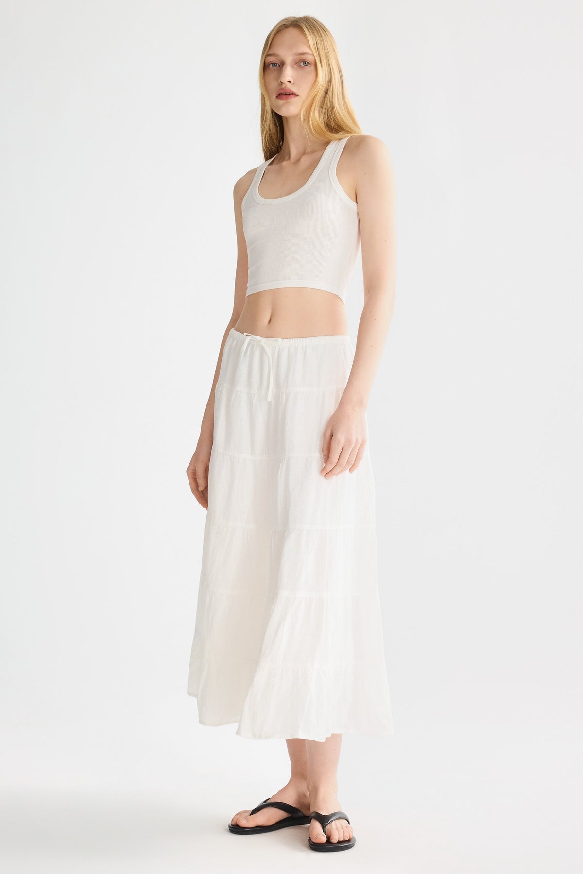Bouquet Linen Skirt
