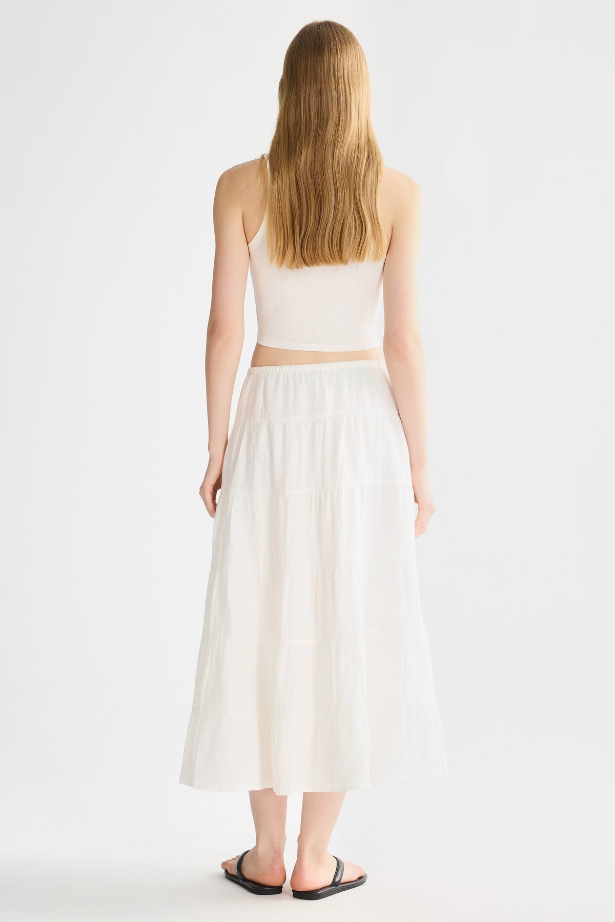 Bouquet Linen Skirt