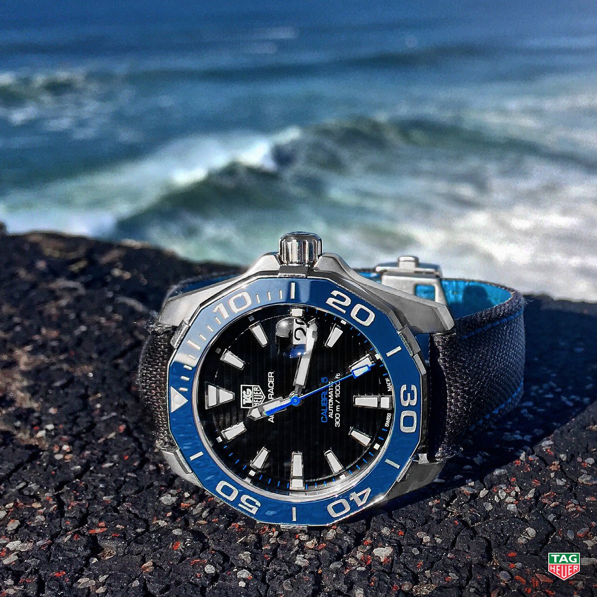 Tag Heuer Aquaracer Blue Dial Watch for Men - WAY211B.FC6363
