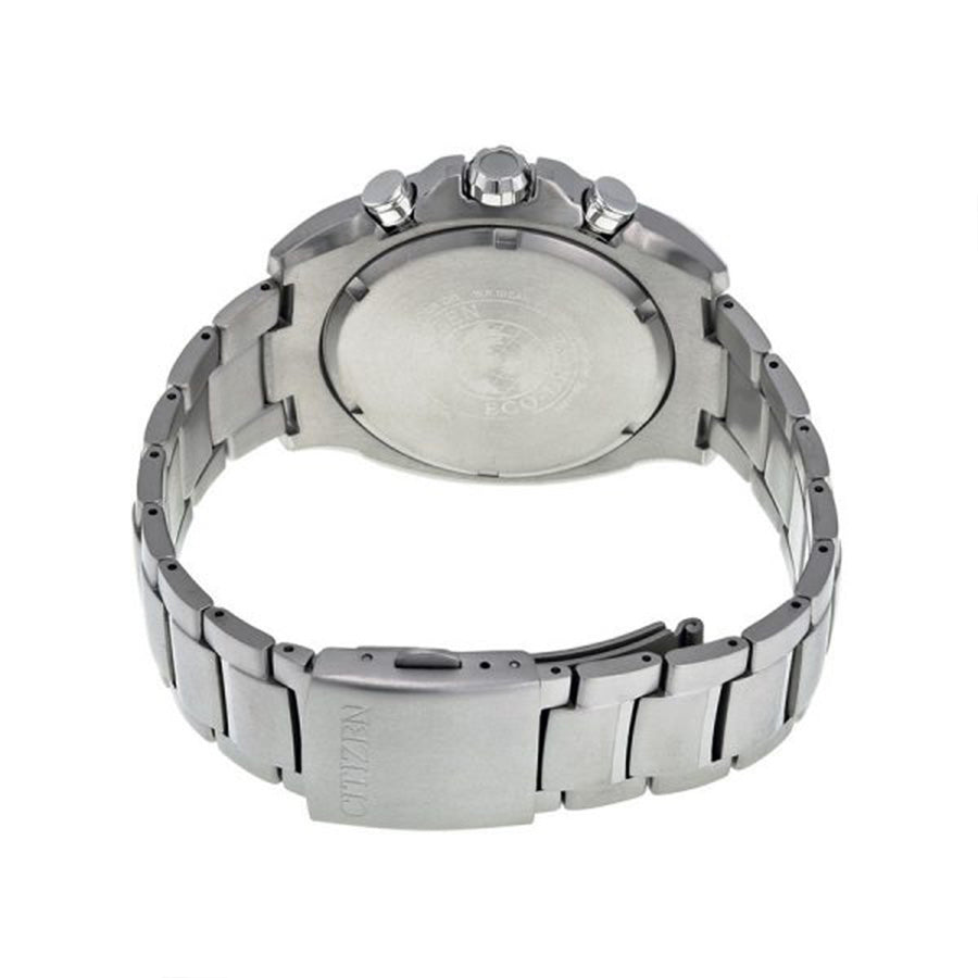 Citizen Men's CA0550-52A Eco-Drive Chrono White Dial Watch