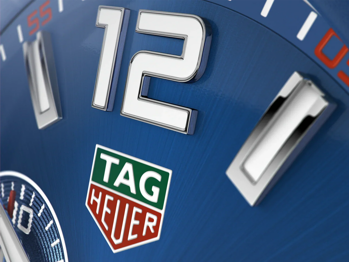 Tag Heuer Formula 1 Chronograph Blue Dial Silver Steel Strap Watch for Men - CAZ1014.BA0842