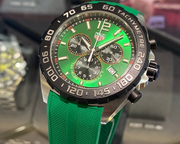 Tag Heuer Formula 1 Green Dial Watch for Men - CAZ101AP.FT8056