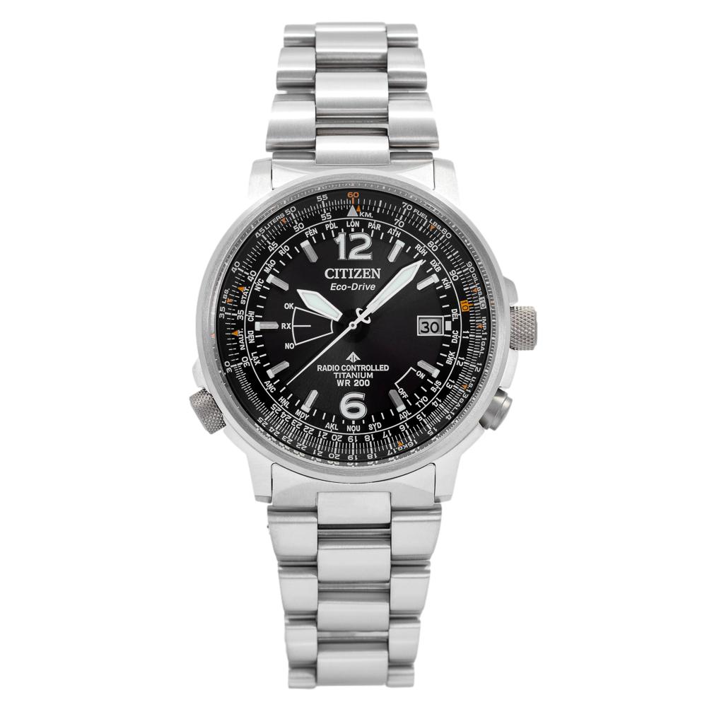 Citizen Men's CB0230-81E Pilot Super Titanium Date Eco-Drive