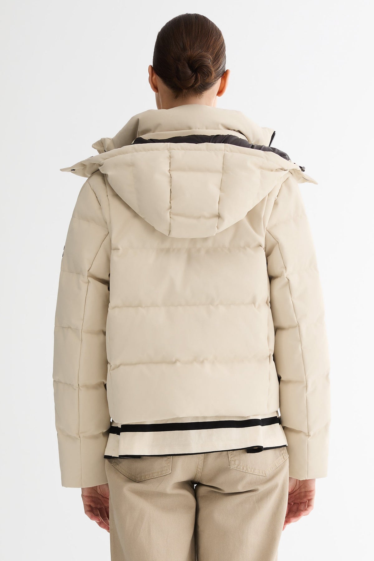 CityForm Short Detachable Hood Down Jacket