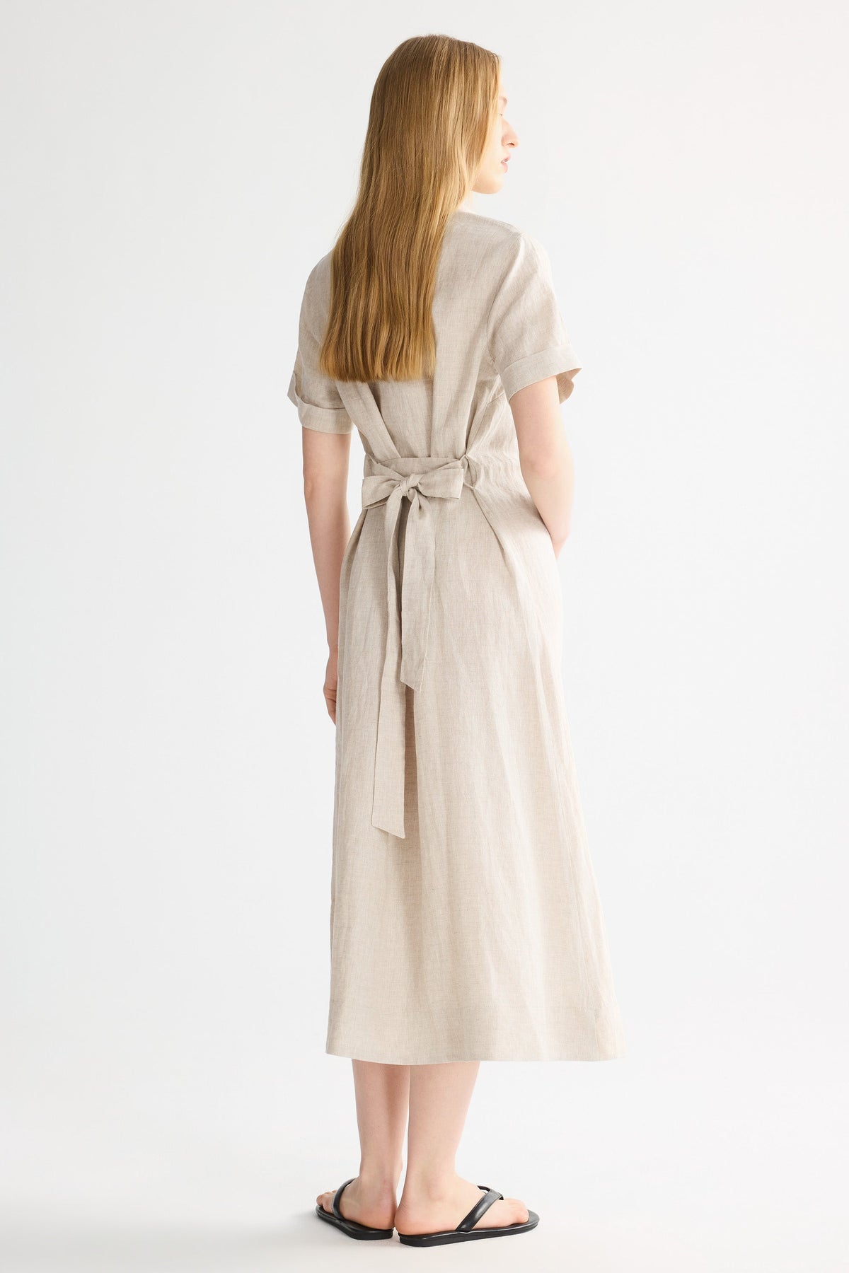 Classic Linen Maxi Dress