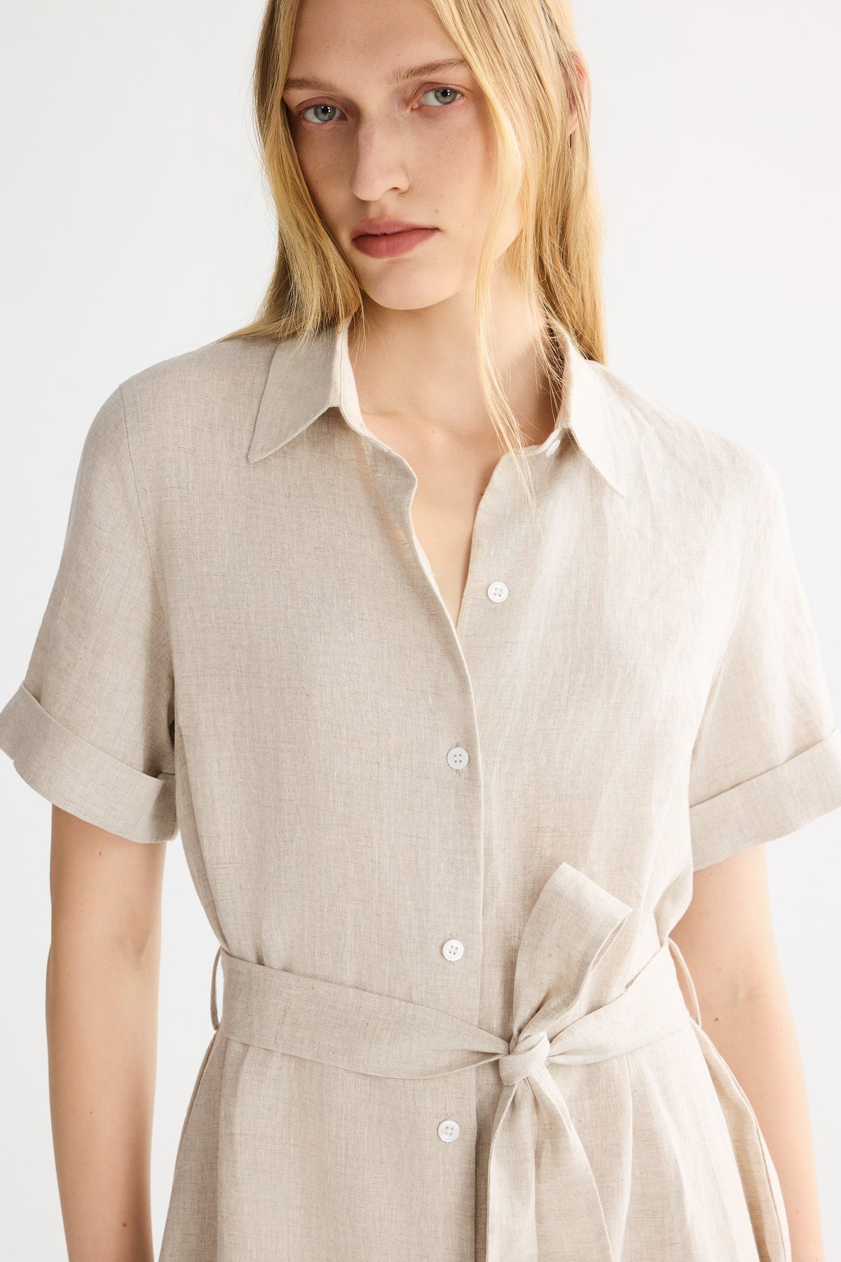 Classic Linen Maxi Dress