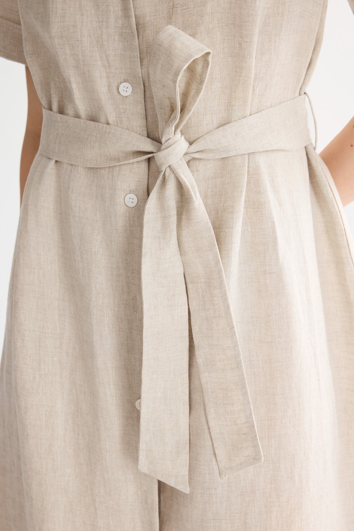 Classic Linen Maxi Dress