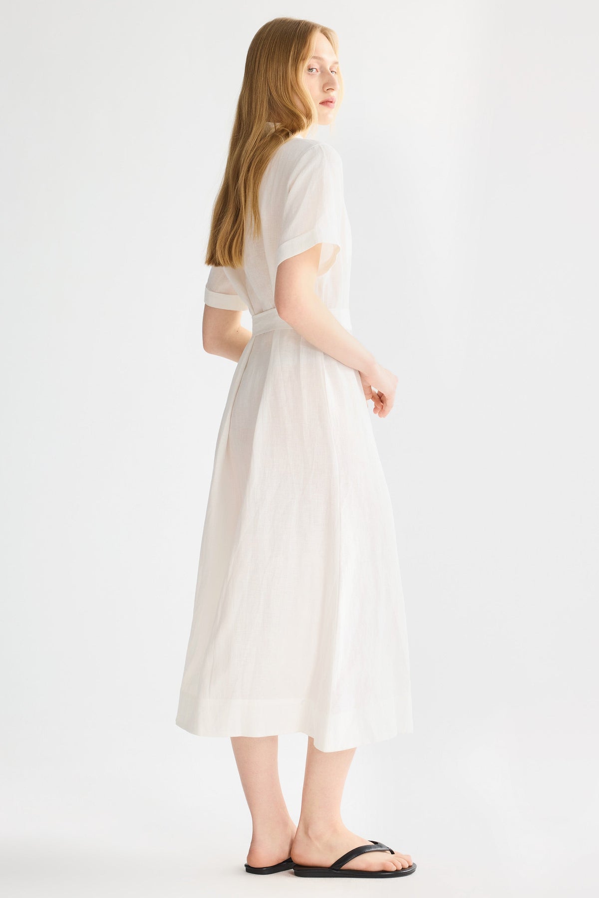 Classic Linen Maxi Dress