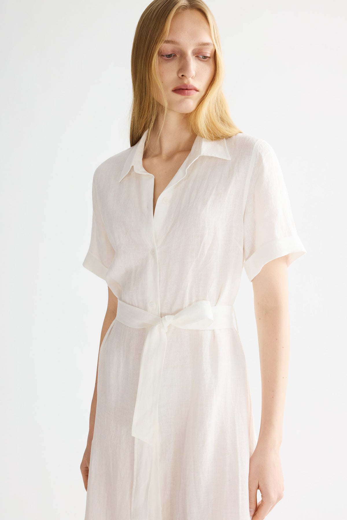 Classic Linen Maxi Dress