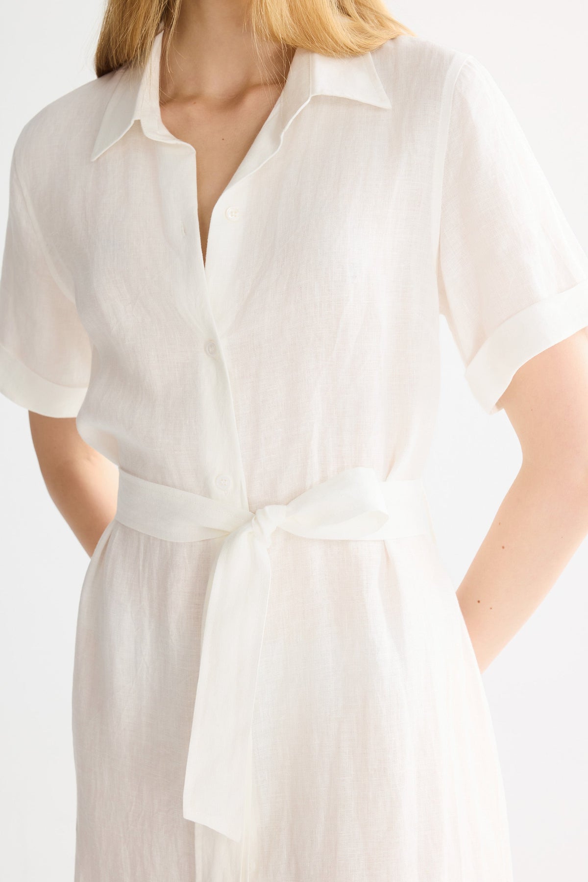 Classic Linen Maxi Dress