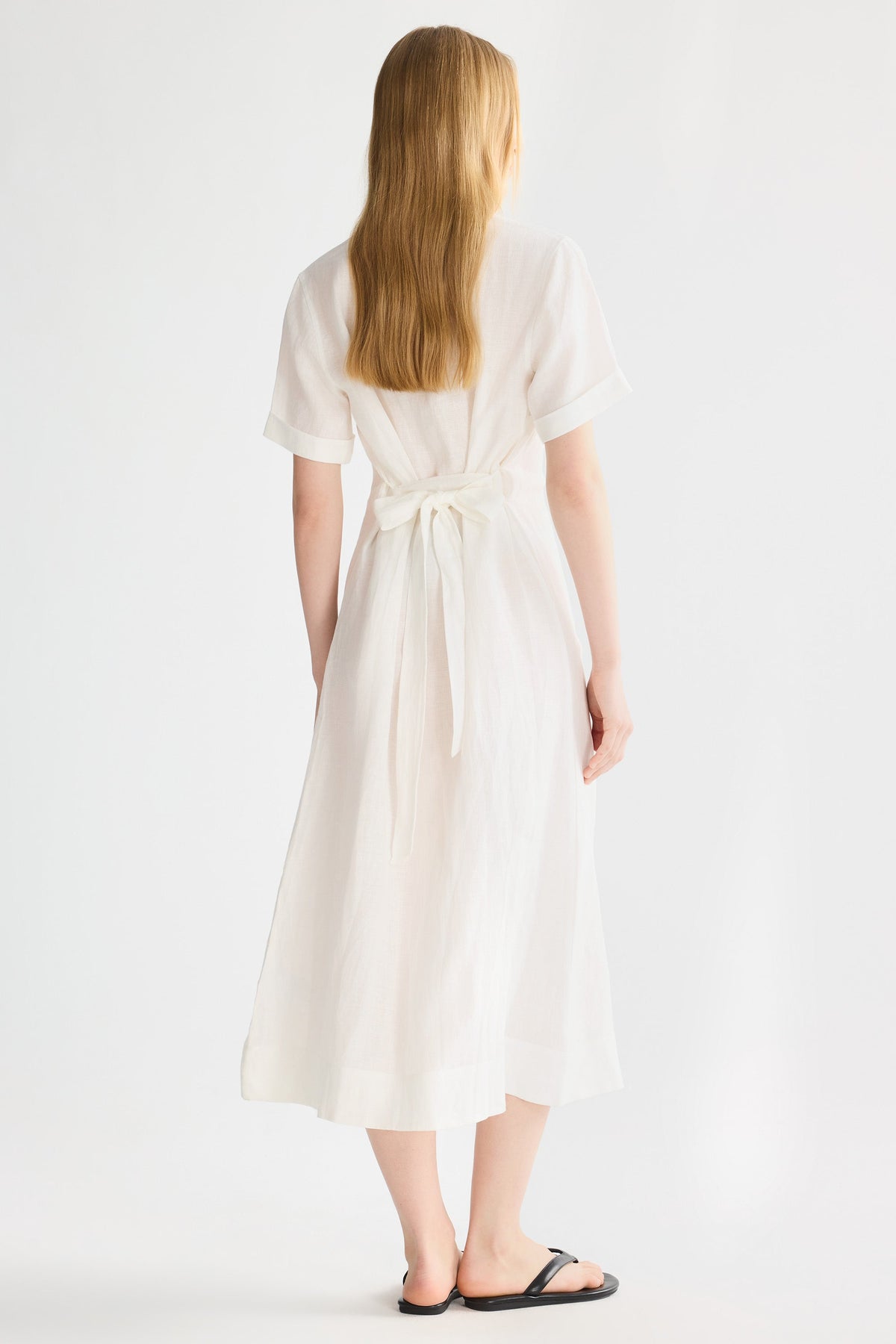 Classic Linen Maxi Dress