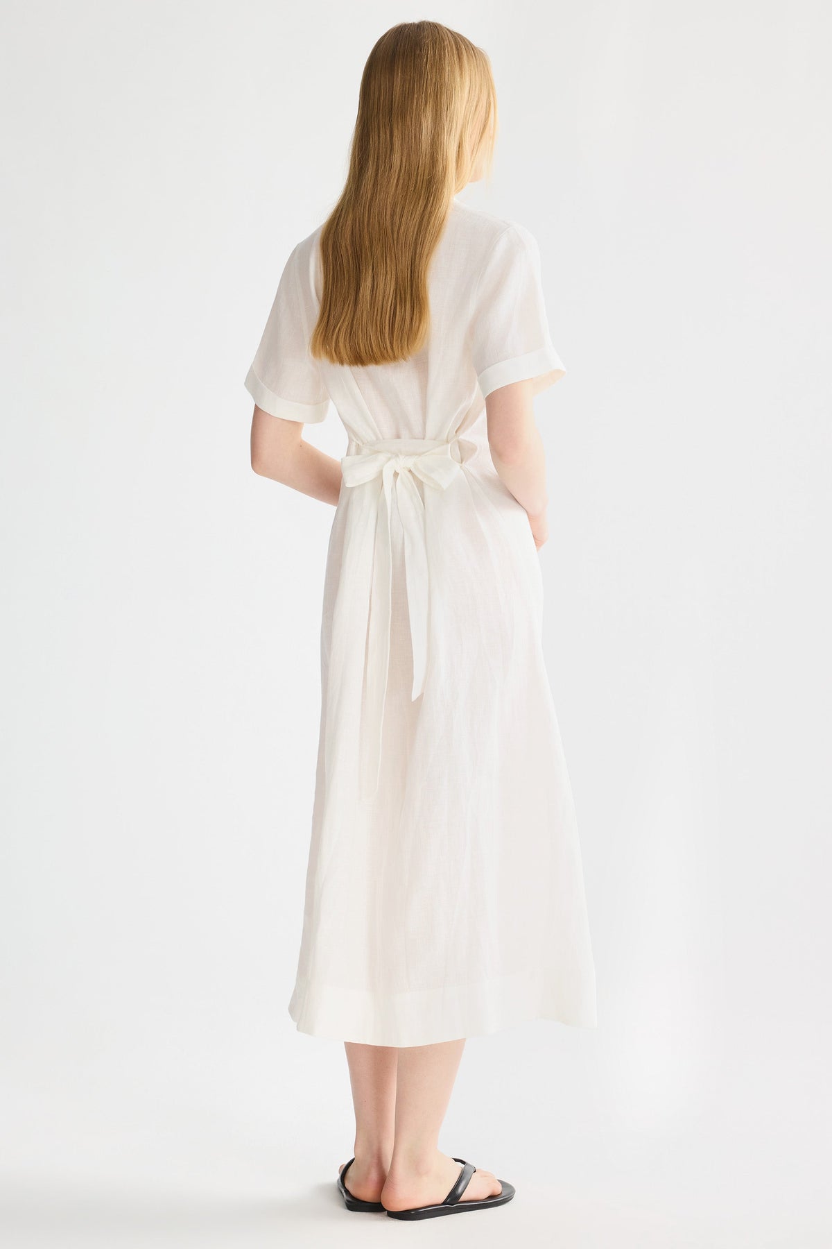 Classic Linen Maxi Dress