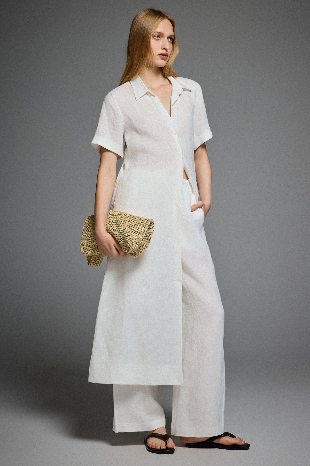 Classic Linen Maxi Dress