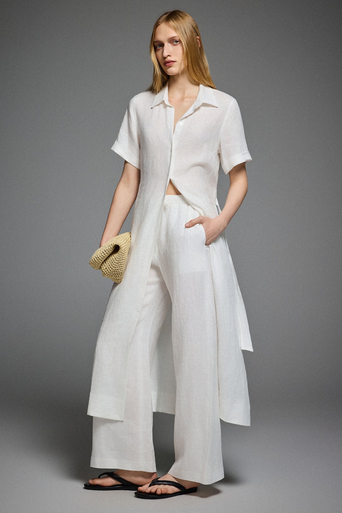 Classic Linen Maxi Dress
