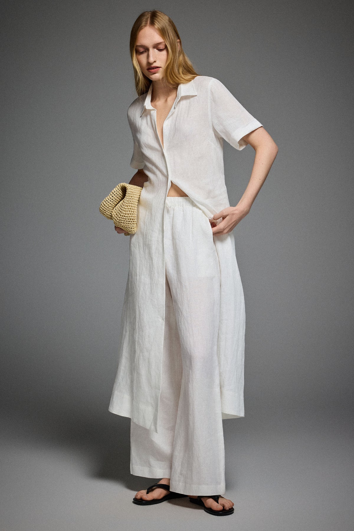 Classic Linen Maxi Dress