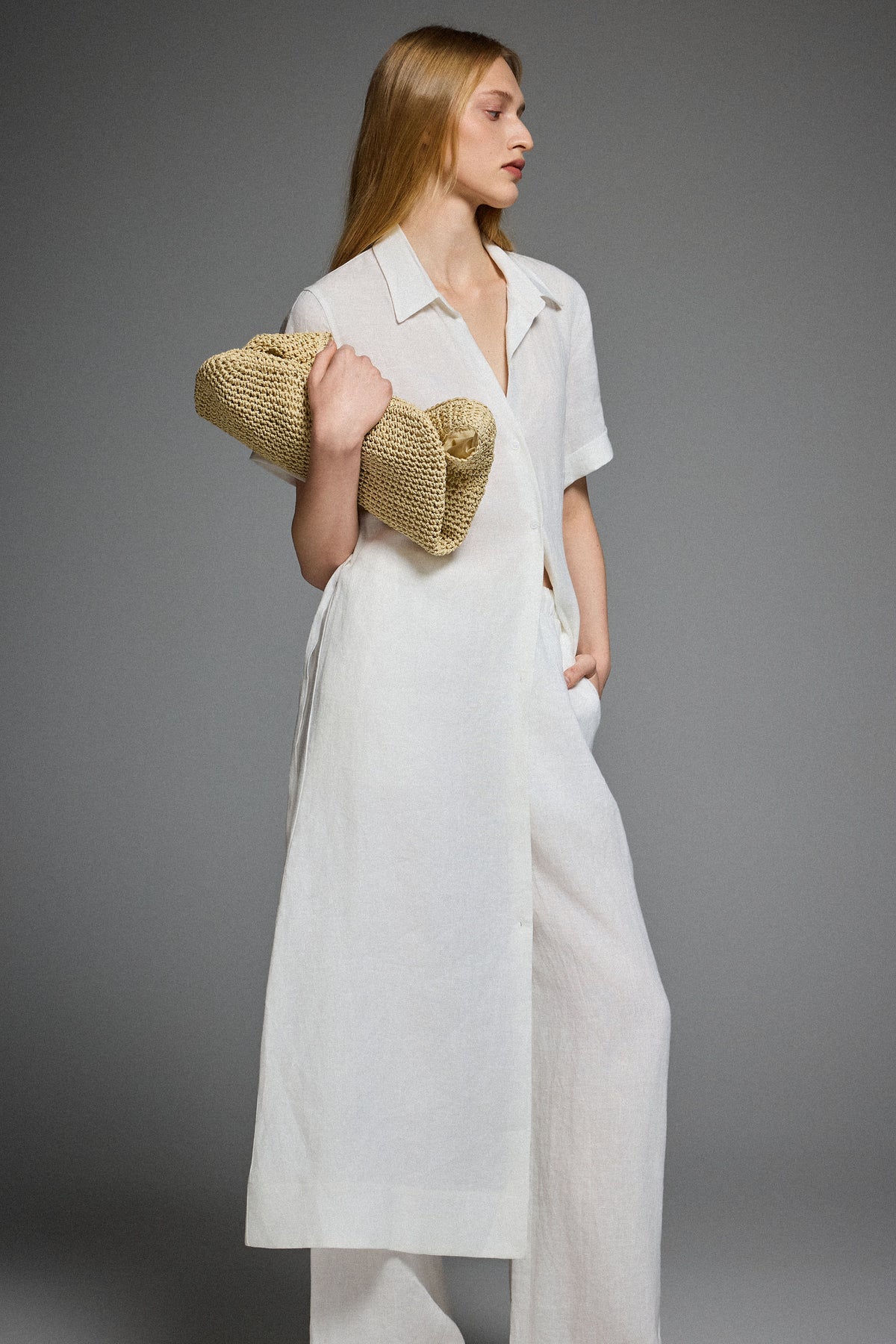 Classic Linen Maxi Dress