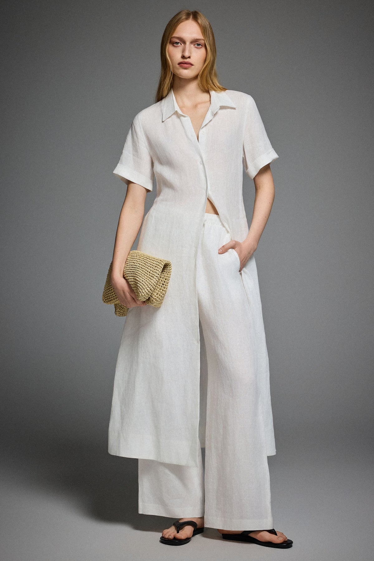 Classic Linen Maxi Dress