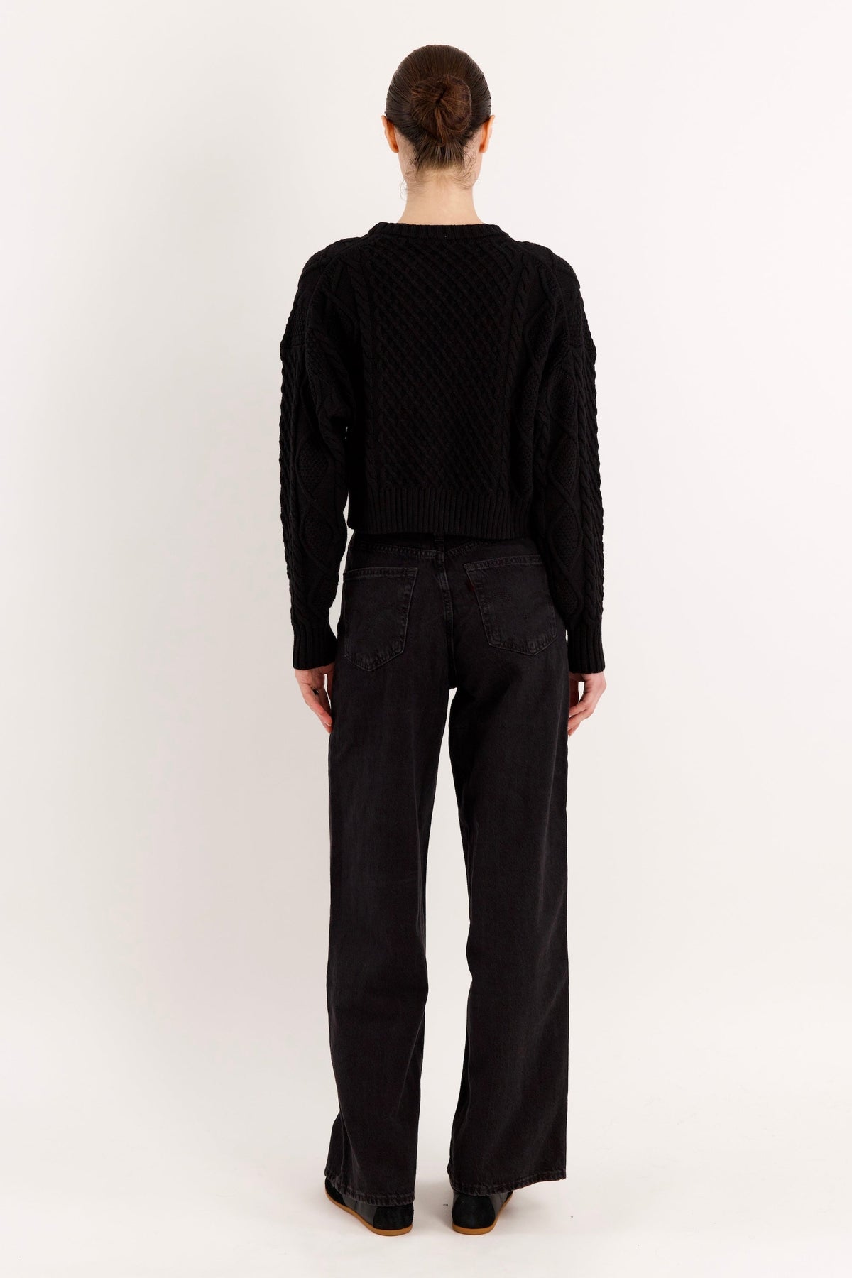 Cropped Knit Sweater