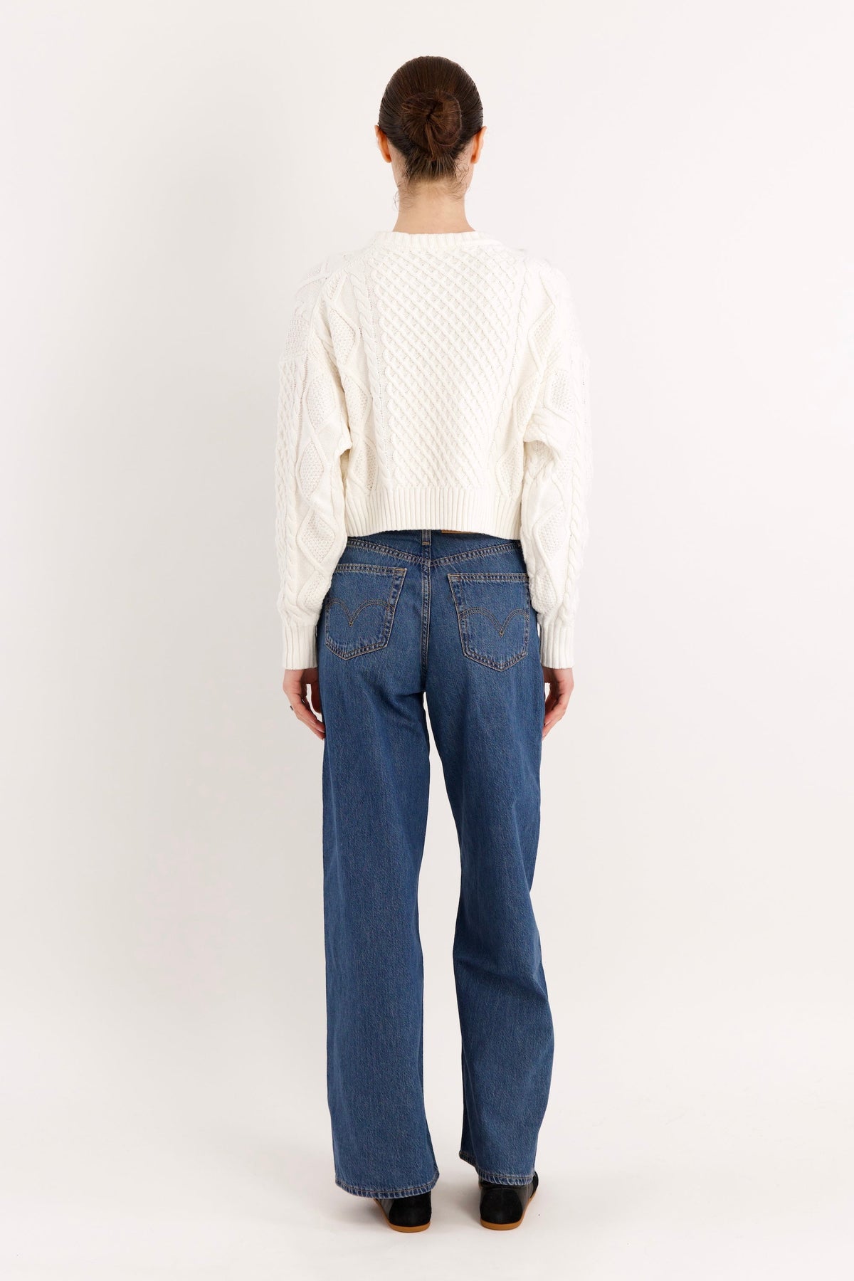 Cropped Knit Sweater