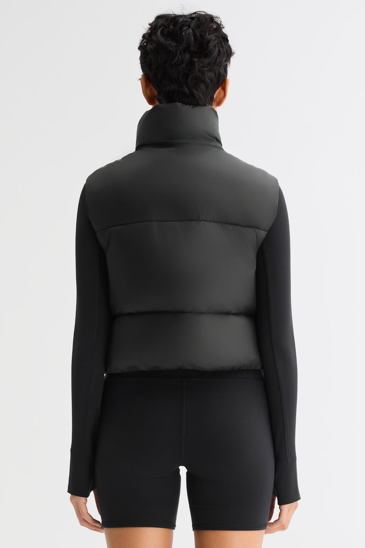 Cropped Puffer Down Vest