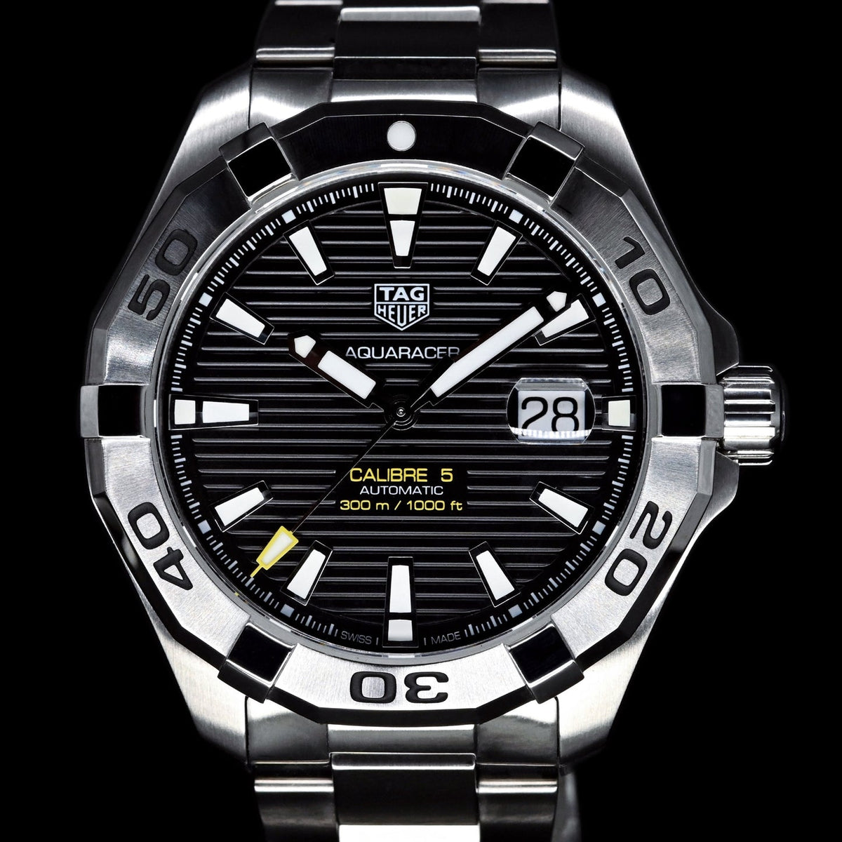 Tag Heuer Aquaracer Black Dial Watch for Men - WAY2010.BA0927