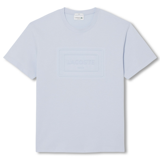 LACOSTE EMBROIDERED COTTON CREW NECK T-SHIRT Men’s -LIGHT BLUE-J2G