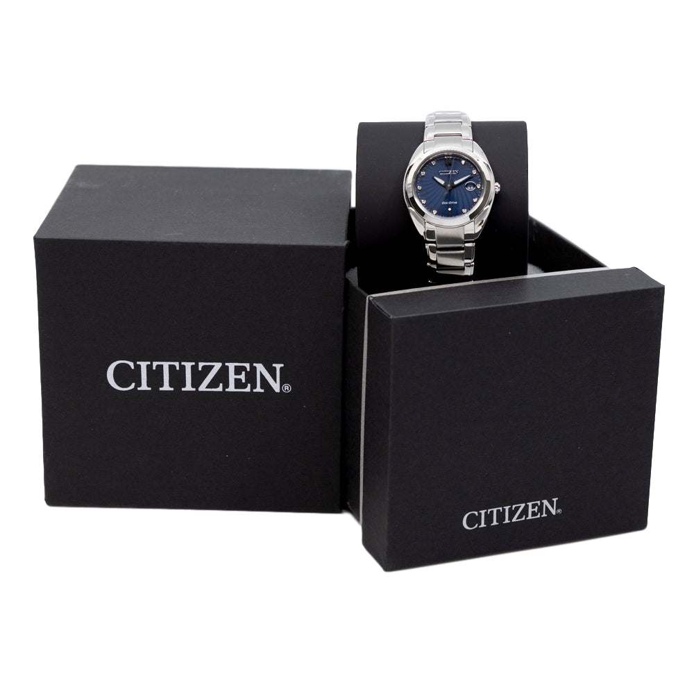 Citizen Ladies EM0310-61L Blue Dial Diamonds Watch