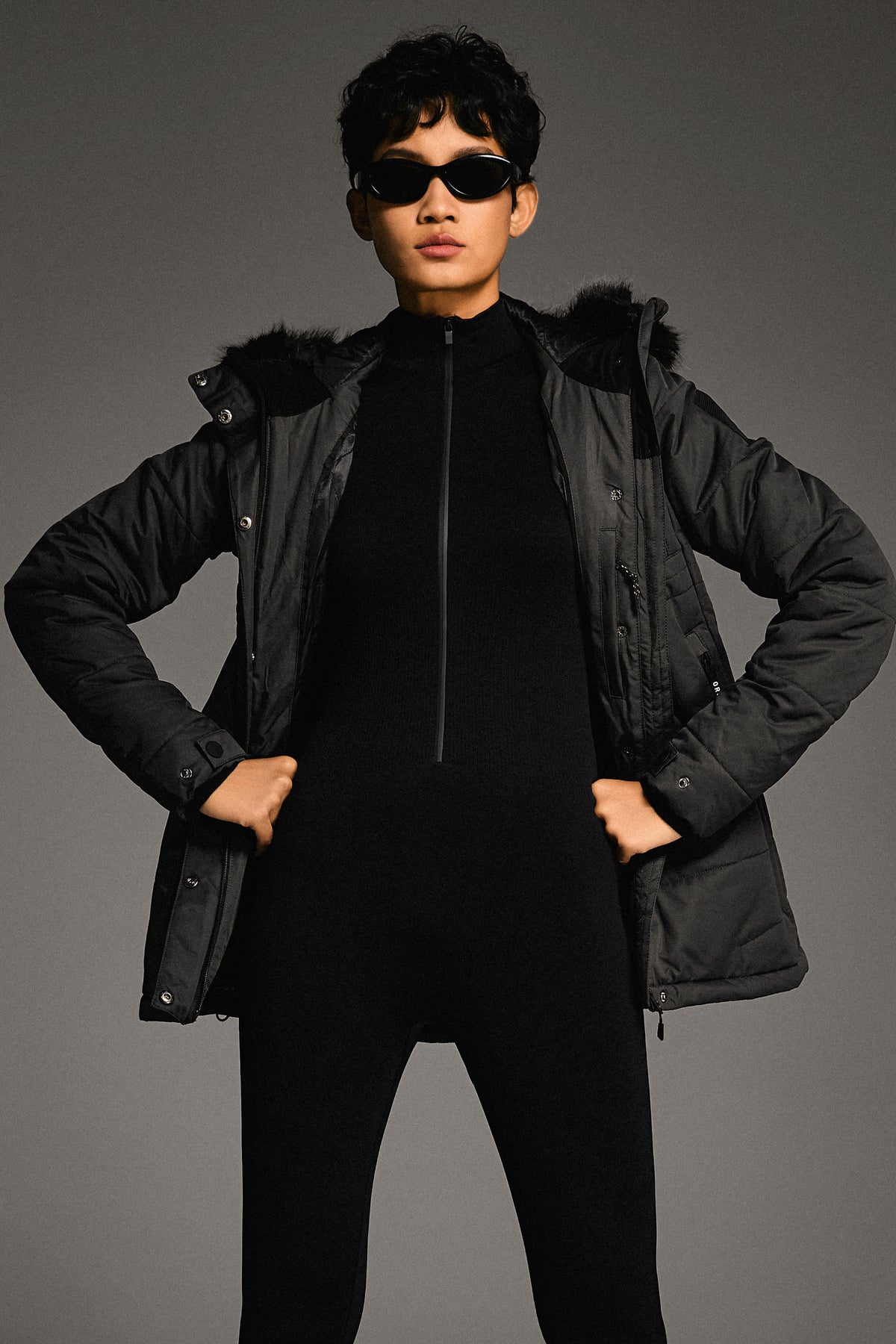 Faux Fur Hooded Mountain Parka Jacket