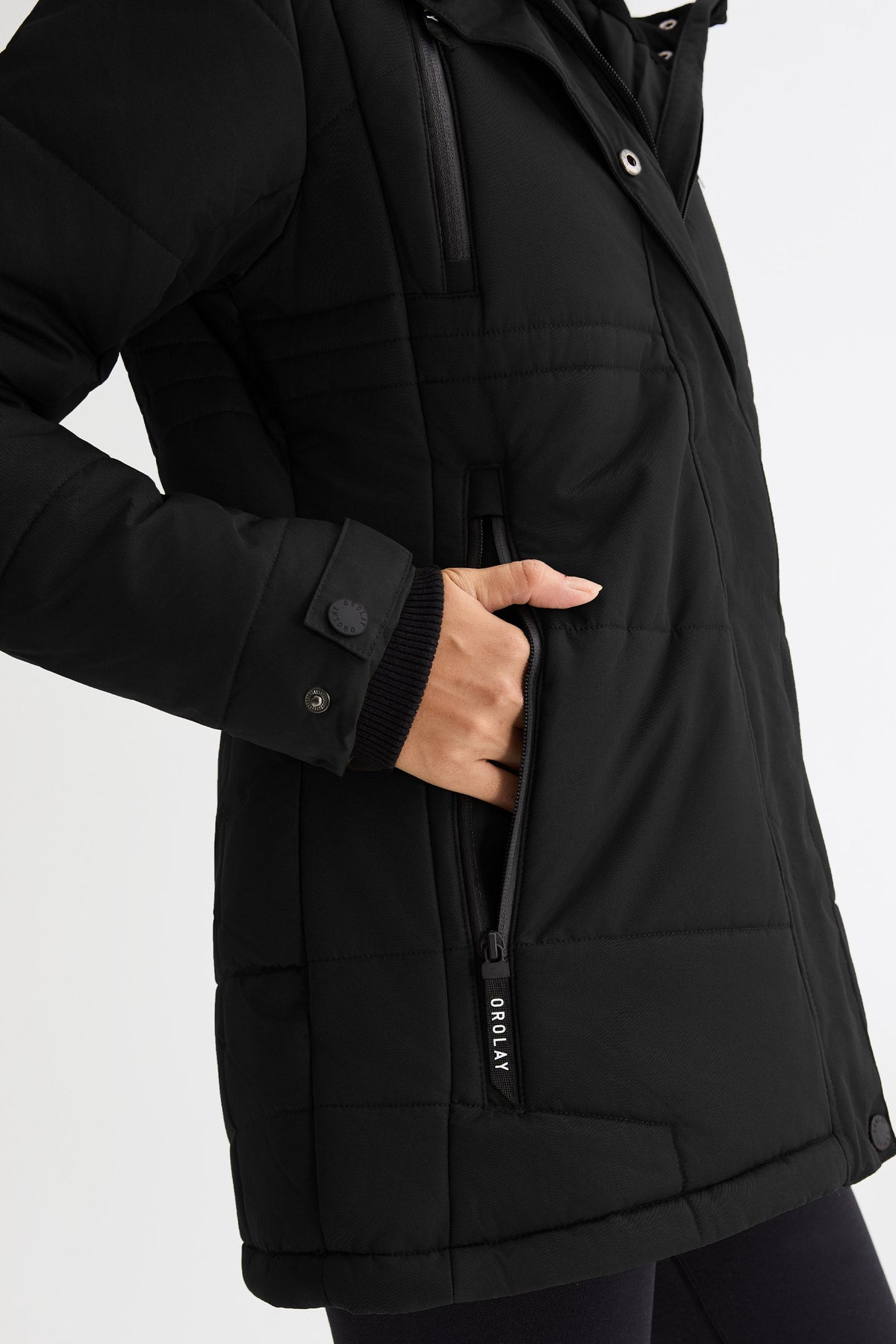 Faux Fur Hooded Mountain Parka Jacket