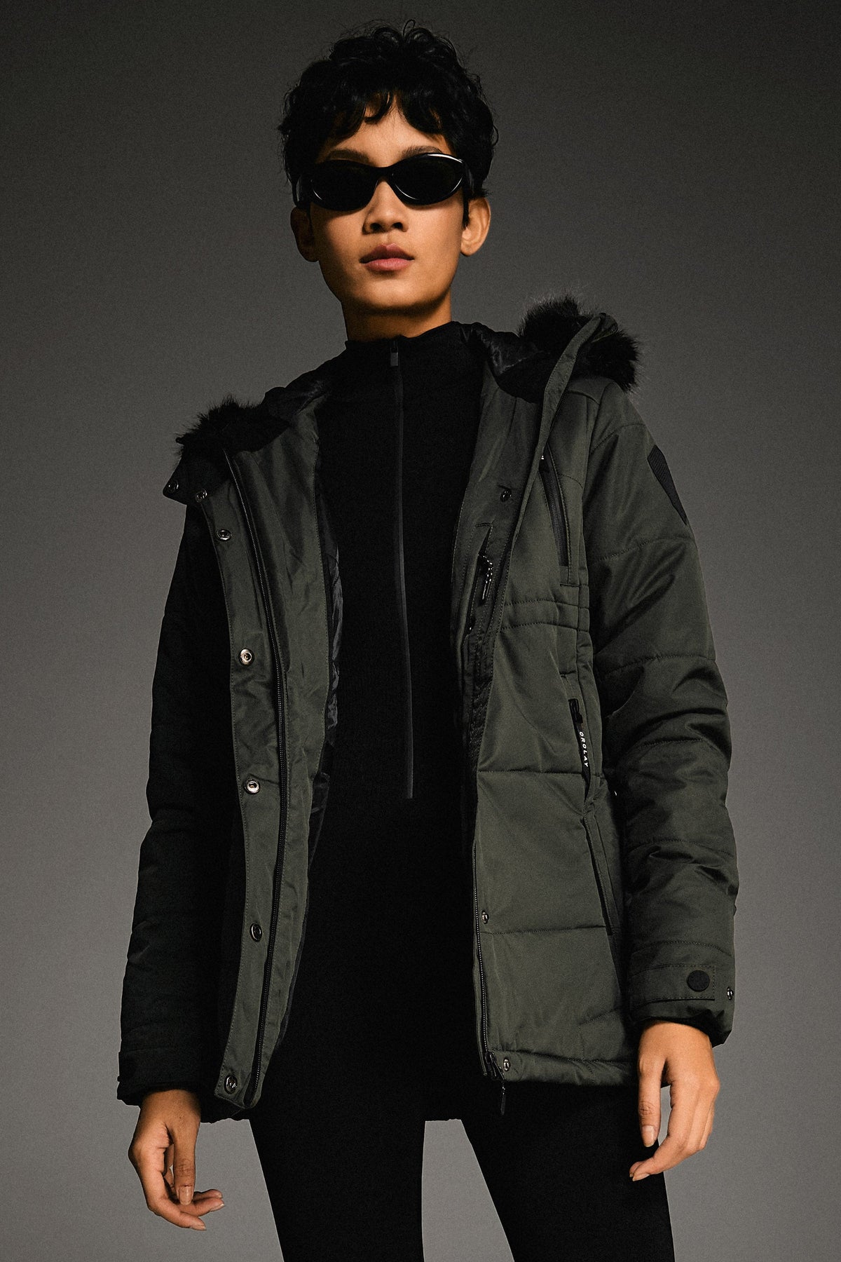 Faux Fur Hooded Mountain Parka Jacket