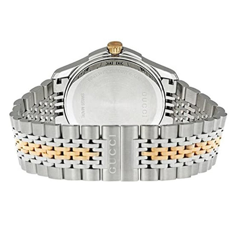 Gucci G Timeless Black Dial Two Tone Steel Strap Watch For Women - YA126512