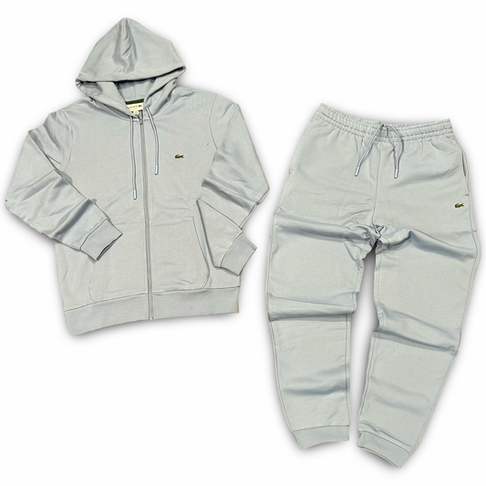 LACOSTE FUll ZIP HOODED CLASSIC SWEATSUIT Men’s -LIGHT BLUE -AEY