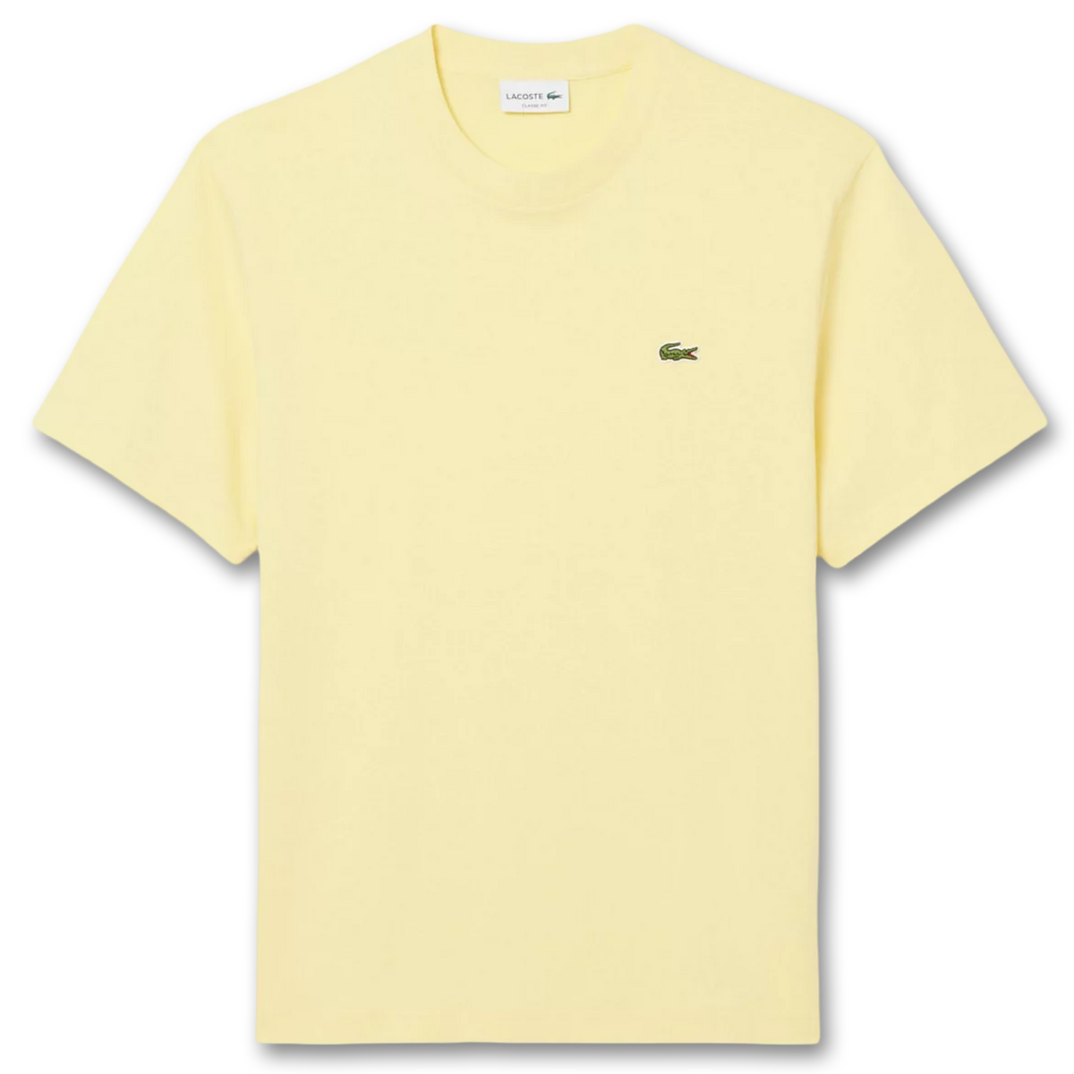 LACOSTE CLASSIC FIT CREW NECK T-SHIRT Men’s /YELLOW-107