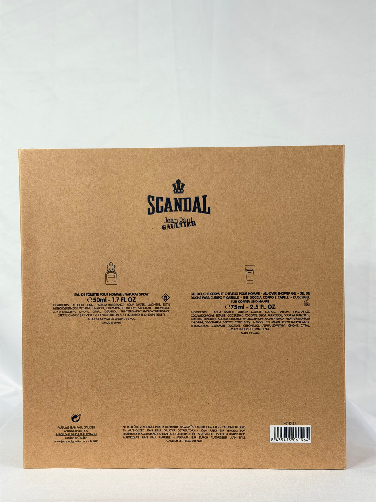 Jean Paul Gaultier Scandal Pour Homme Gift Set For Him 50ml & 75ml