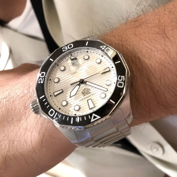 Tag Heuer Aquaracer Professional 300 Automatic Silver Dial Silver Steel Strap Watch for Men - WBP201C.BA0632