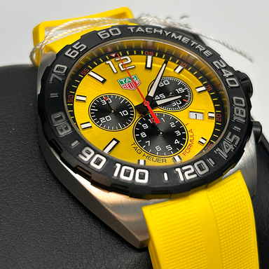 Tag Heuer Formula 1 Yellow Dial Watch for Men - CAZ101AM.FT8054