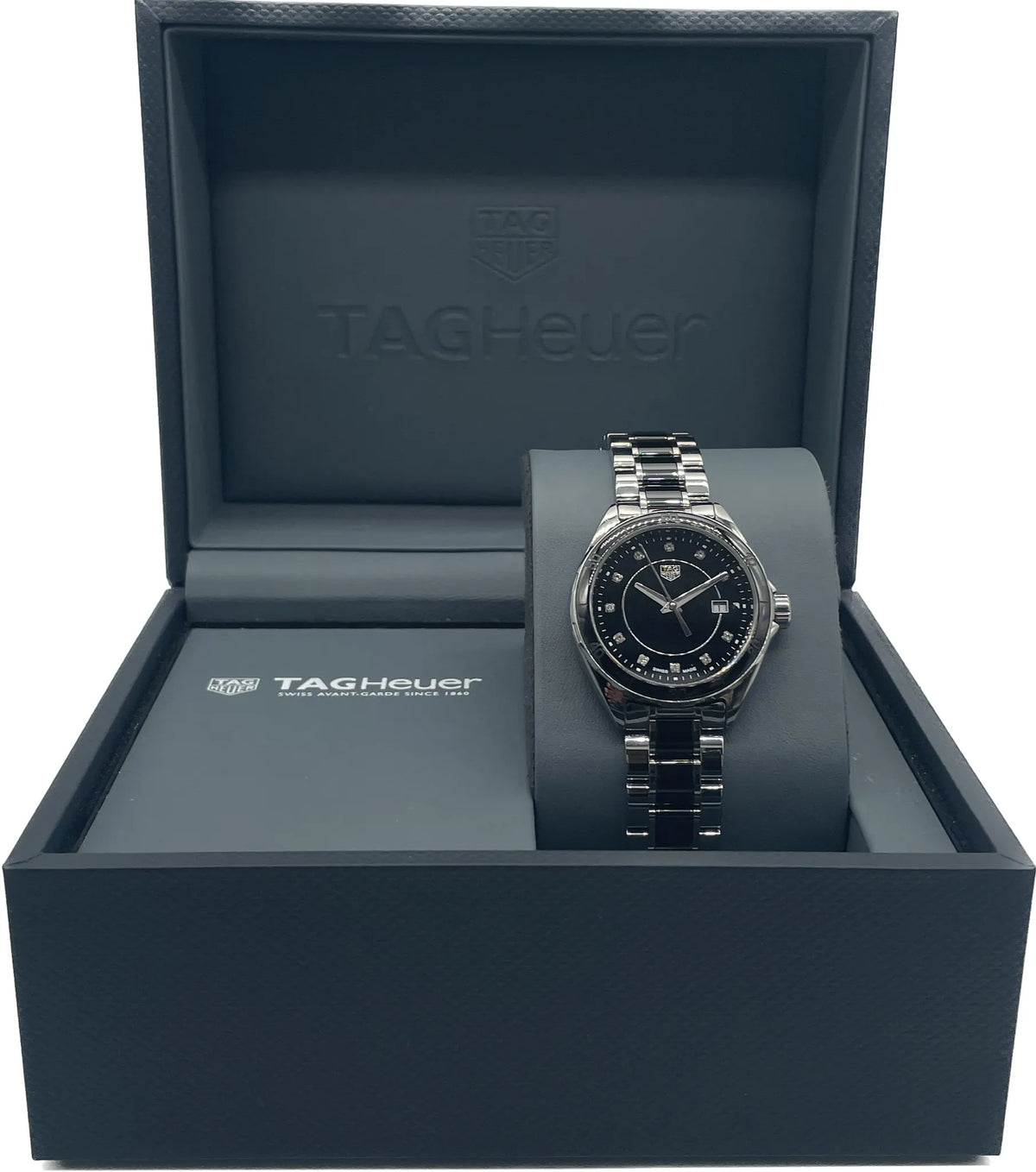 Tag Heuer Formula 1 Diamonds Black Dial Two Tone Steel Strap Watch for Women - WBJ141AB.BA0973