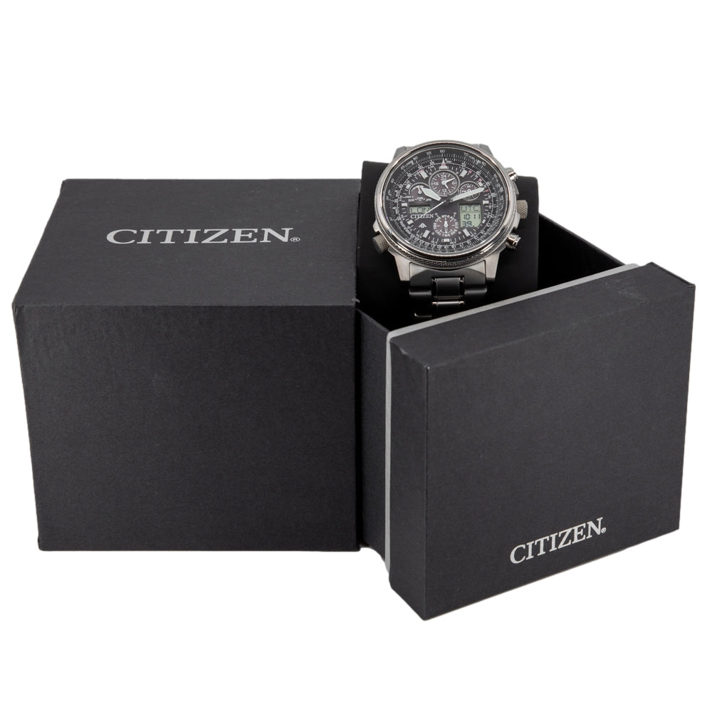 Citizen JY8020-52E Radio Controlled Super Pilot Eco-Drive