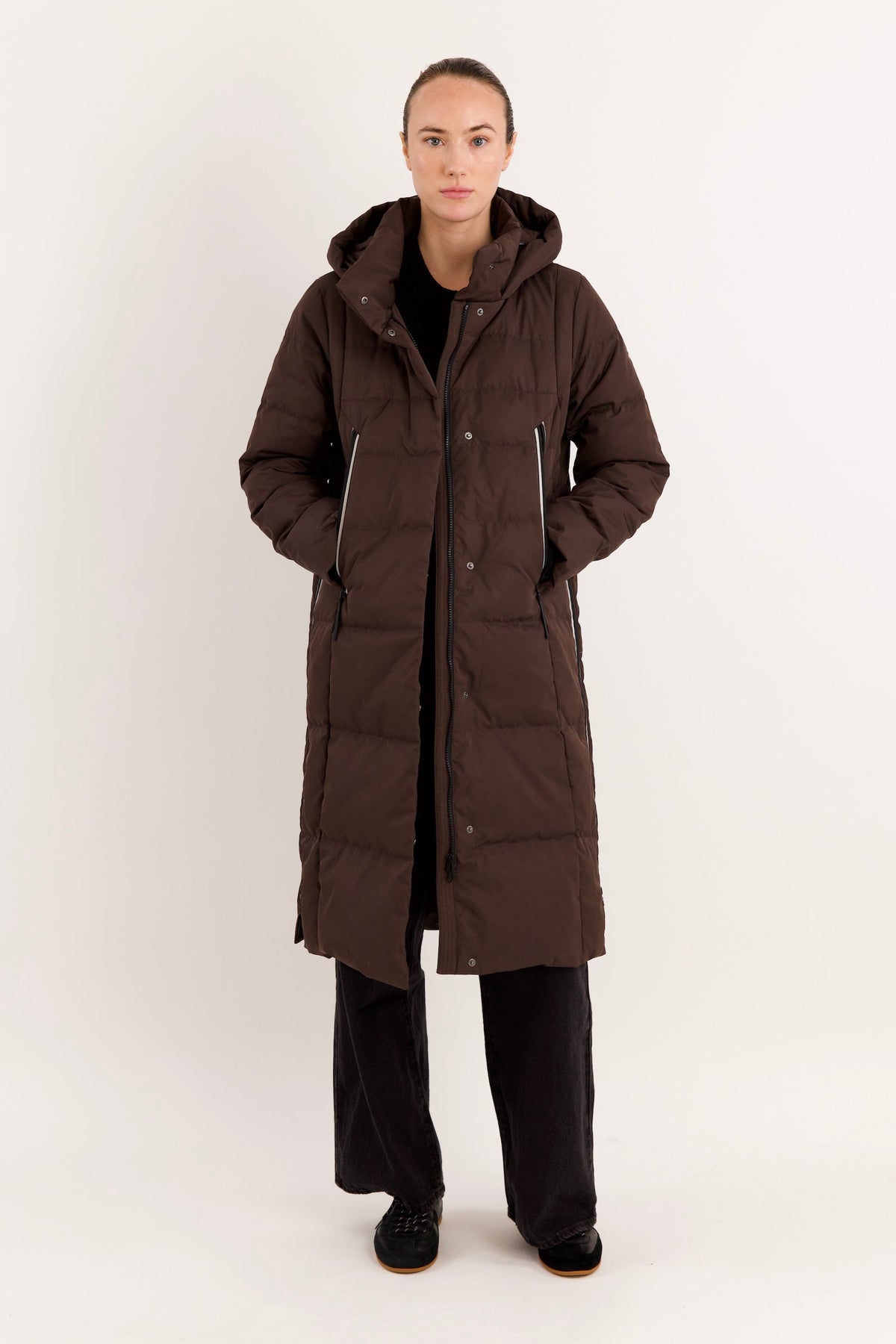 Knee Length Thickened Down Jacket